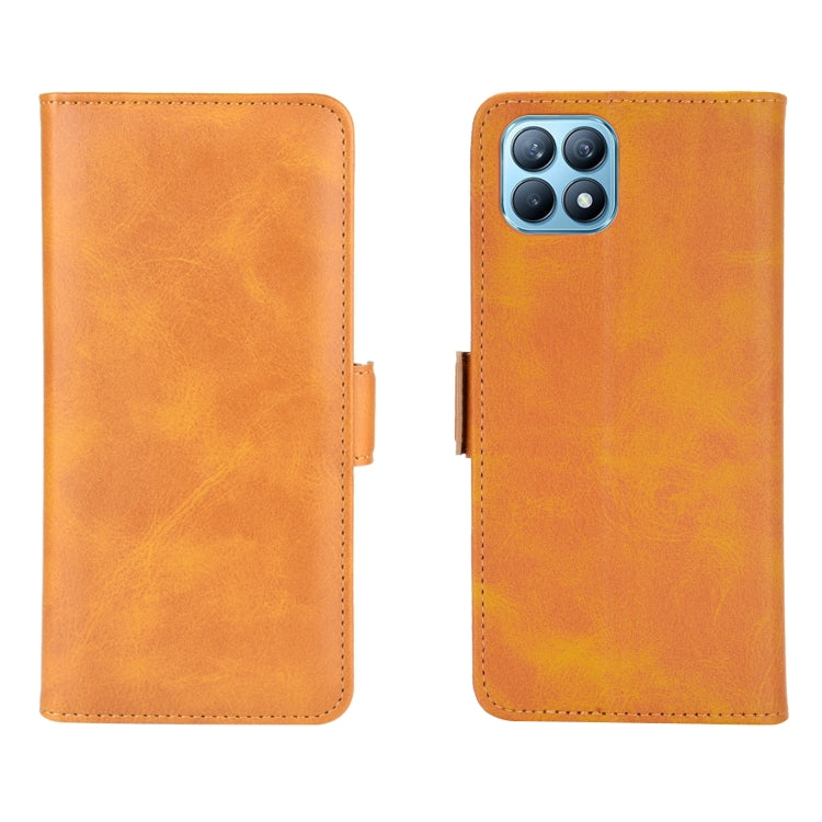 For OPPO Reno4 SE Dual-side Magnetic Buckle Horizontal Flip Leather Case with Holder & Card Slots & Wallet