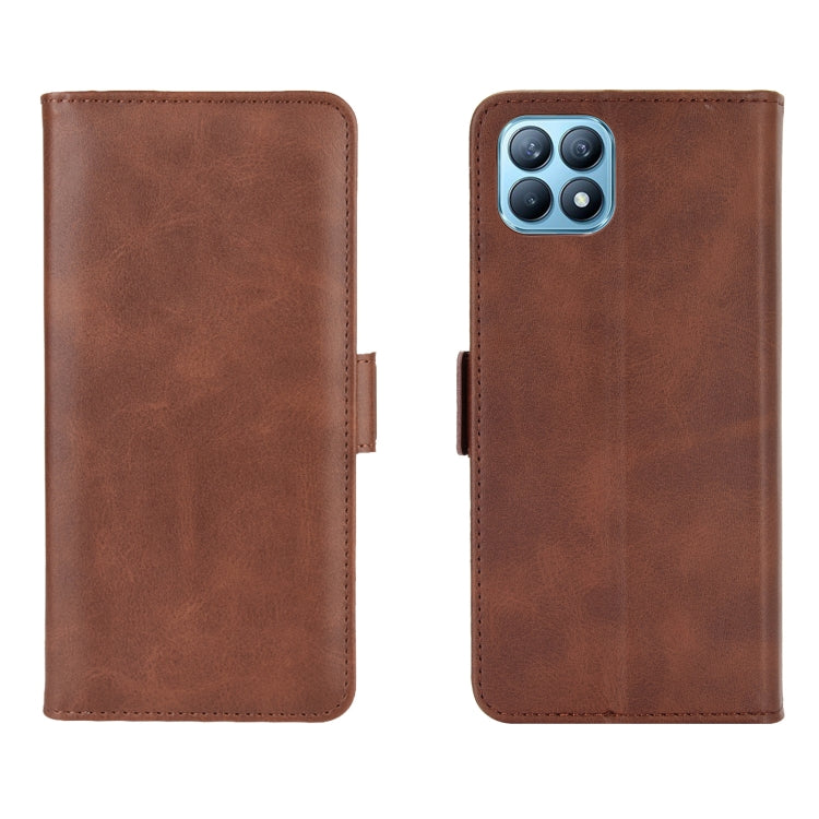 For OPPO Reno4 SE Dual-side Magnetic Buckle Horizontal Flip Leather Case with Holder & Card Slots & Wallet
