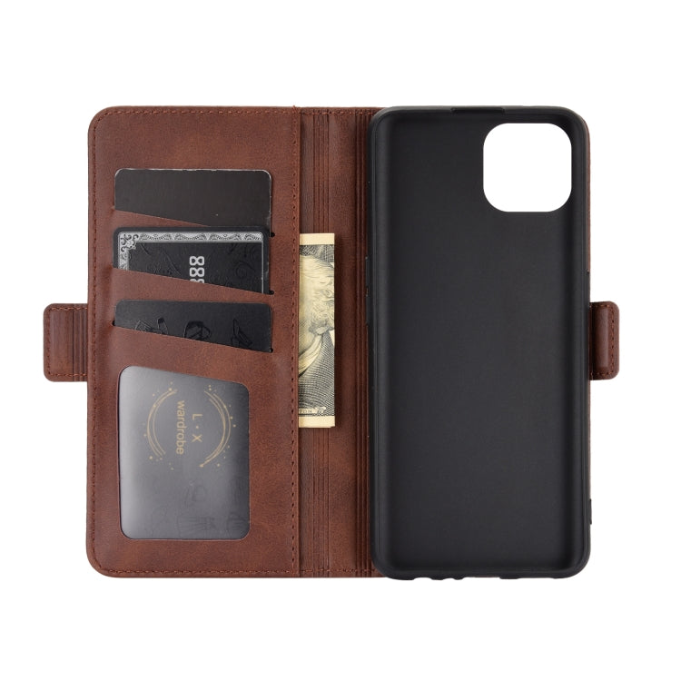 For OPPO Reno4 SE Dual-side Magnetic Buckle Horizontal Flip Leather Case with Holder & Card Slots & Wallet