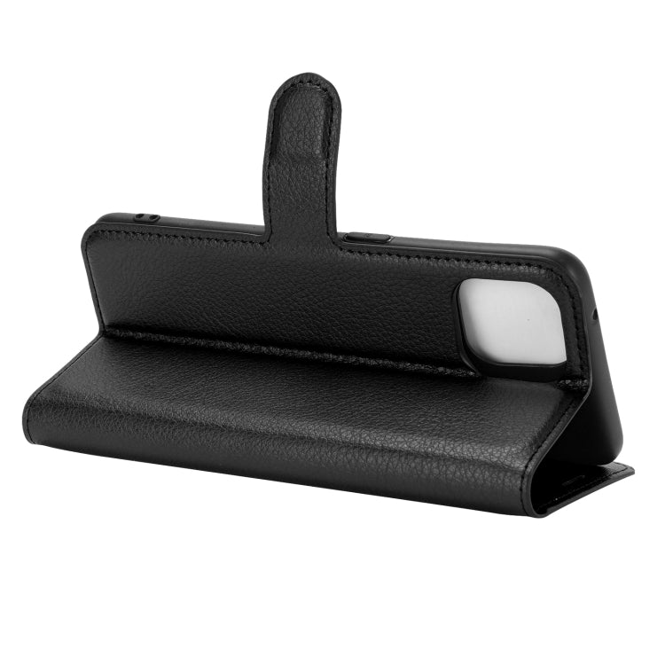 For OPPO Reno4 SE Litchi Texture Horizontal Flip Protective Case with Holder & Card Slots & Wallet