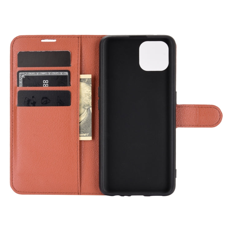 For OPPO Reno4 SE Litchi Texture Horizontal Flip Protective Case with Holder & Card Slots & Wallet