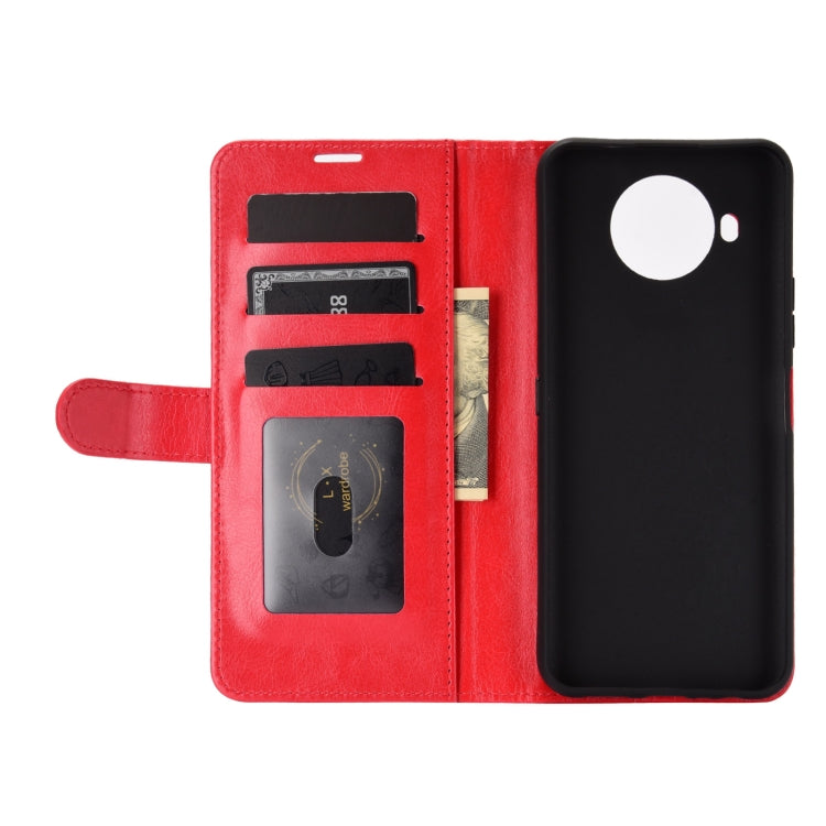 For Nokia 8.3 R64 Texture Single Horizontal Flip Protective Case with Holder & Card Slots & Wallet& Photo Frame