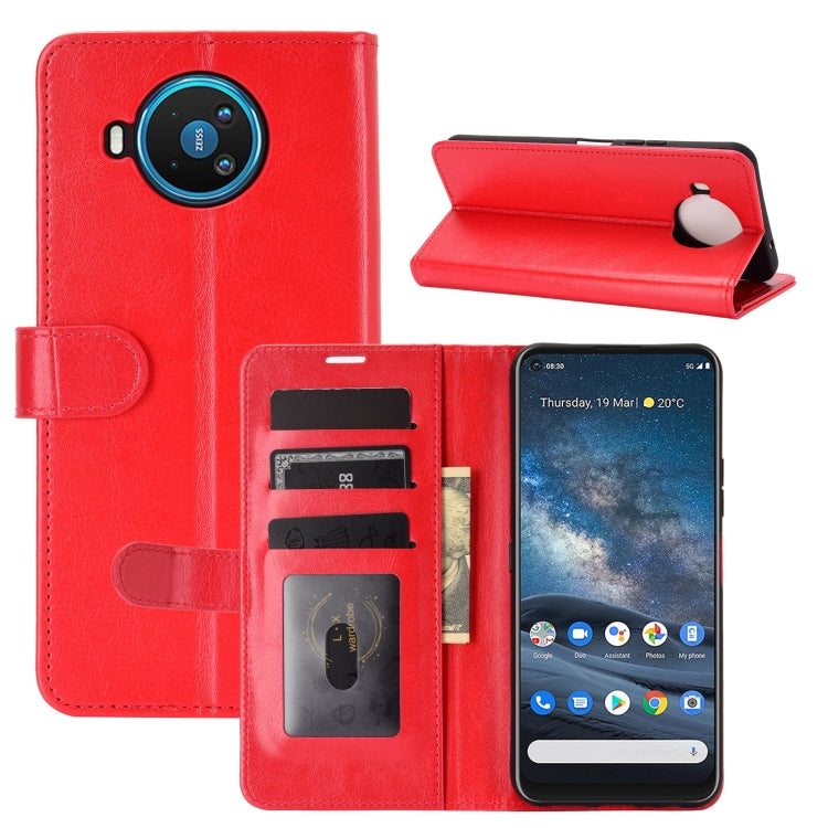 For Nokia 8.3 R64 Texture Single Horizontal Flip Protective Case with Holder & Card Slots & Wallet& Photo Frame