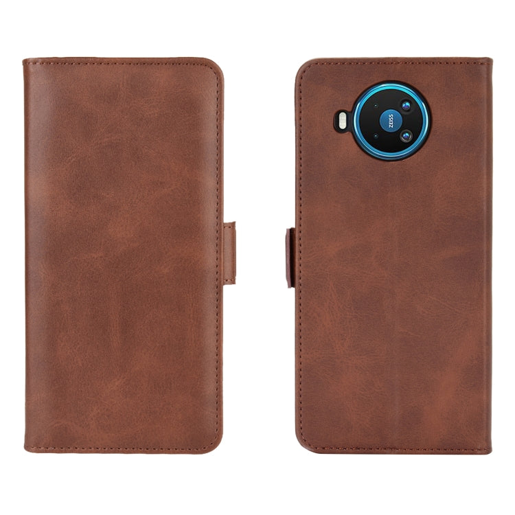 For Nokia 8.3 Dual-side Magnetic Buckle Horizontal Flip Leather Case with Holder & Card Slots & Wallet