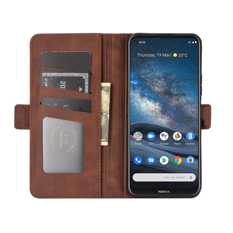 For Nokia 8.3 Dual-side Magnetic Buckle Horizontal Flip Leather Case with Holder & Card Slots & Wallet