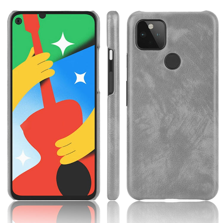 For Google Pixel 5 Shockproof Litchi Texture PC + PU Case