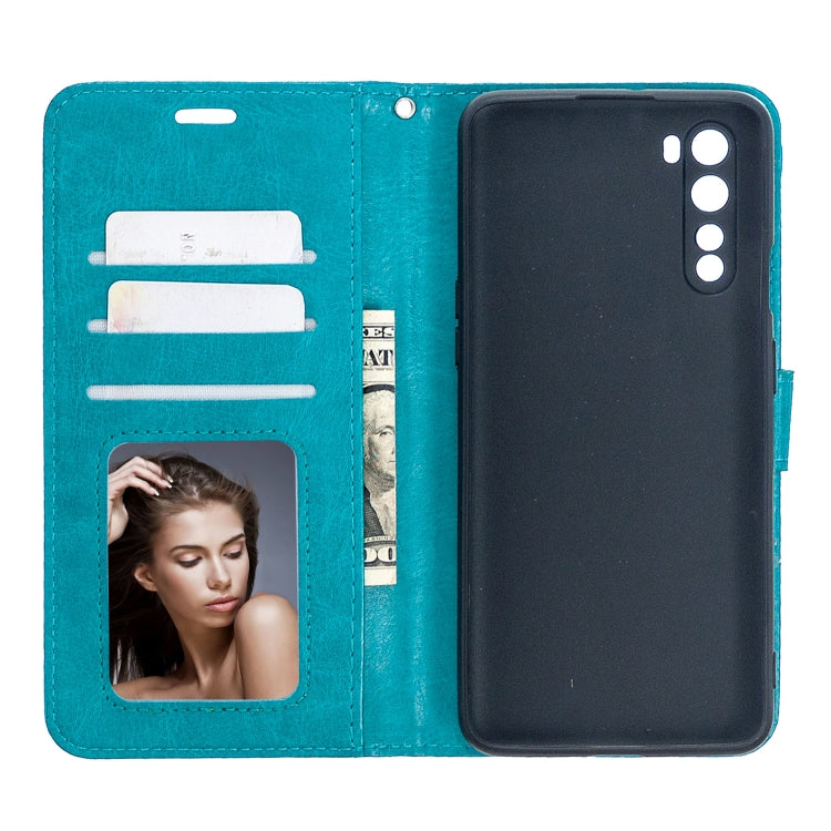 For OnePlus Nord Crazy Horse Texture Horizontal Flip Leather Case with Holder & Card Slots & Wallet & Photo Frame