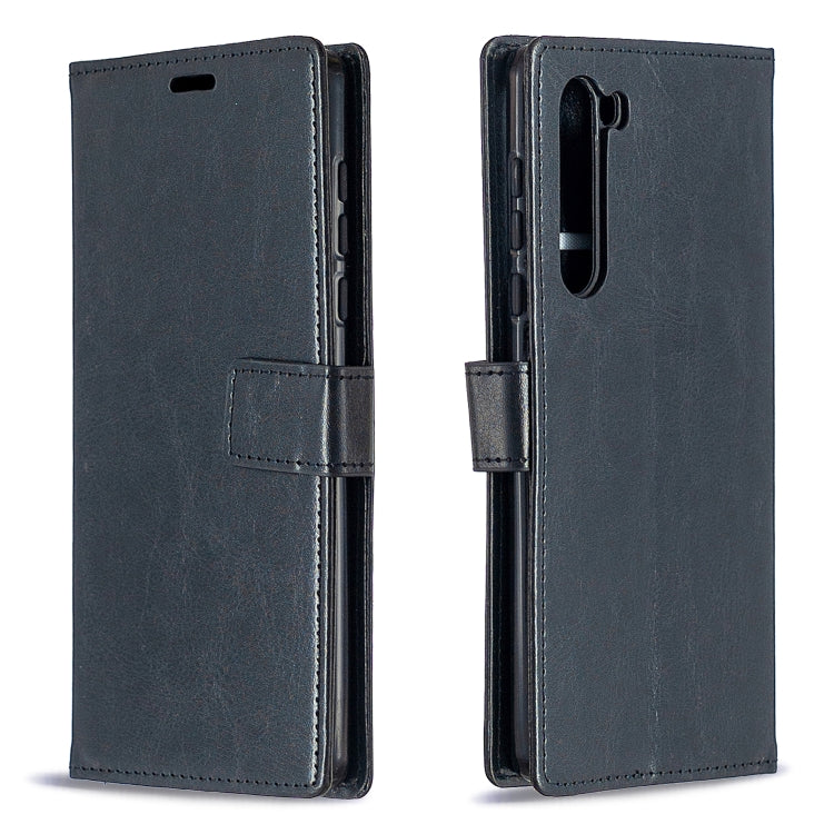 For Motorola Edge Crazy Horse Texture Horizontal Flip Leather Case with Holder & Card Slots & Wallet & Photo Frame