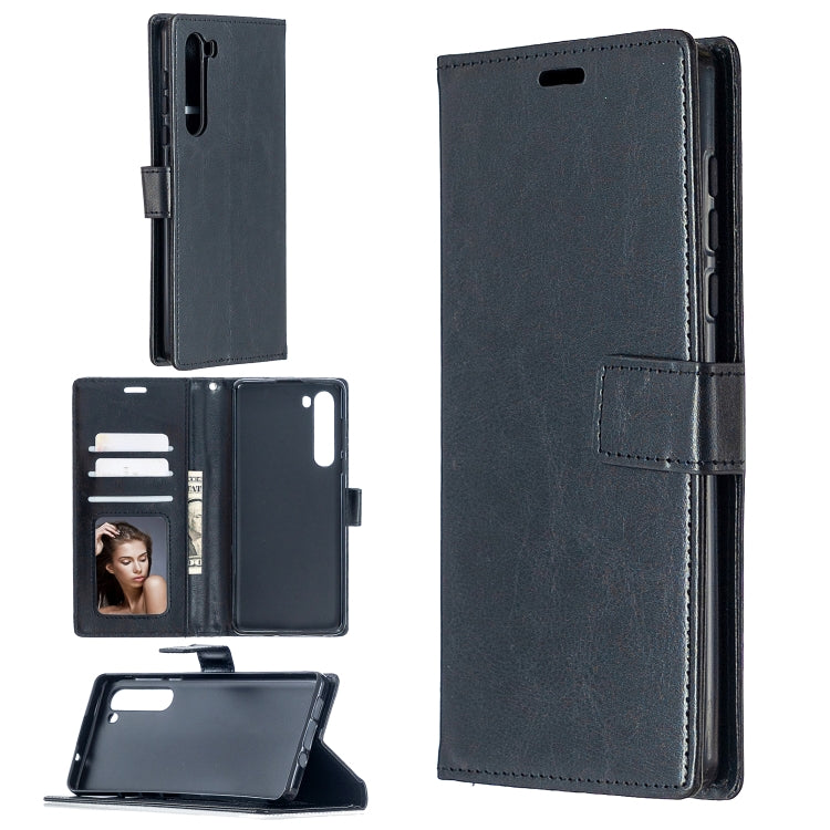 For Motorola Edge Crazy Horse Texture Horizontal Flip Leather Case with Holder & Card Slots & Wallet & Photo Frame