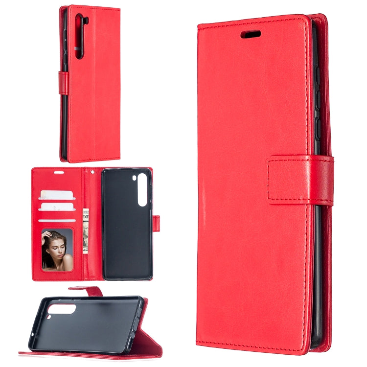 For Motorola Edge Crazy Horse Texture Horizontal Flip Leather Case with Holder & Card Slots & Wallet & Photo Frame