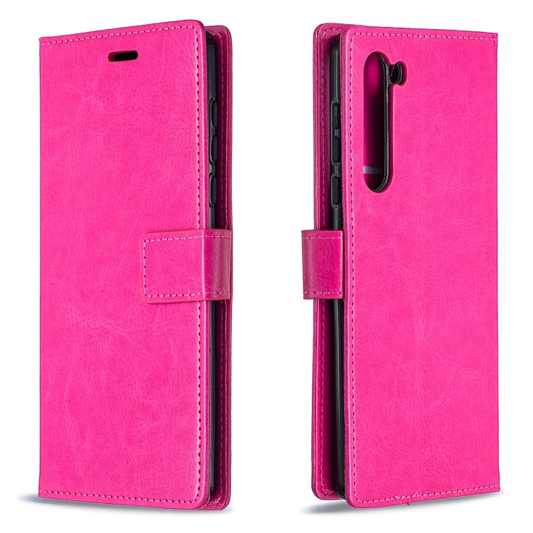For Motorola Edge Crazy Horse Texture Horizontal Flip Leather Case with Holder & Card Slots & Wallet & Photo Frame