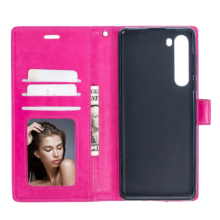 For Motorola Edge Crazy Horse Texture Horizontal Flip Leather Case with Holder & Card Slots & Wallet & Photo Frame