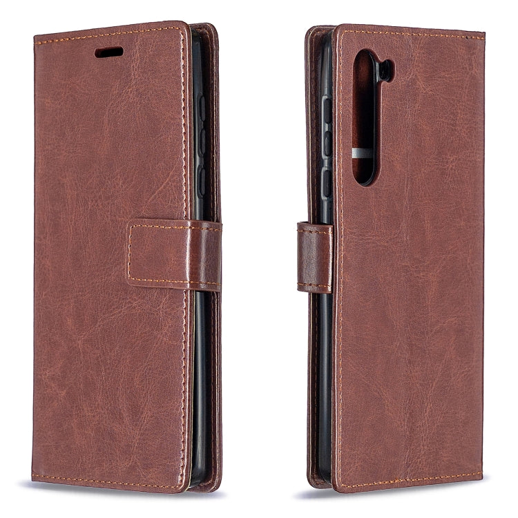 For Motorola Edge Crazy Horse Texture Horizontal Flip Leather Case with Holder & Card Slots & Wallet & Photo Frame