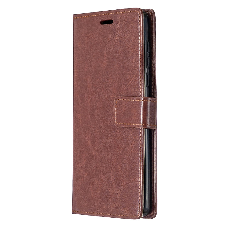 For Motorola Edge Crazy Horse Texture Horizontal Flip Leather Case with Holder & Card Slots & Wallet & Photo Frame