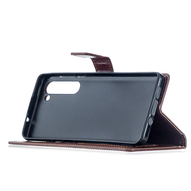 For Motorola Edge Crazy Horse Texture Horizontal Flip Leather Case with Holder & Card Slots & Wallet & Photo Frame