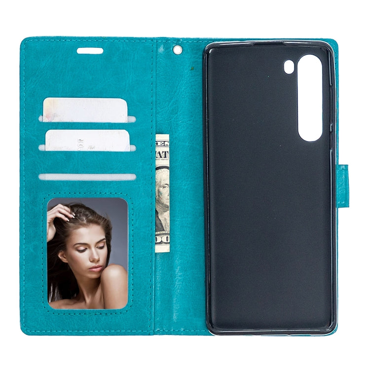 For Motorola Edge Crazy Horse Texture Horizontal Flip Leather Case with Holder & Card Slots & Wallet & Photo Frame
