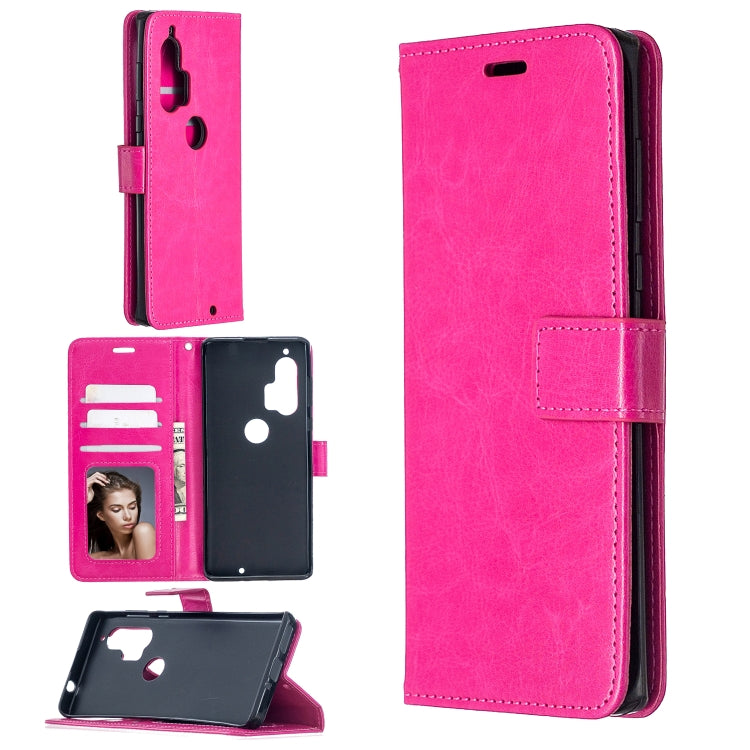 For Motorola Edge+ Crazy Horse Texture Horizontal Flip Leather Case with Holder & Card Slots & Wallet & Photo Frame