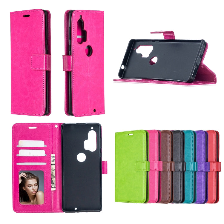 For Motorola Edge+ Crazy Horse Texture Horizontal Flip Leather Case with Holder & Card Slots & Wallet & Photo Frame