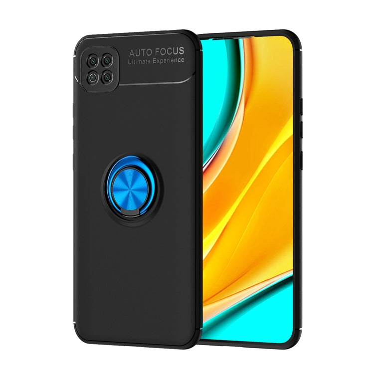 For Xiaomi Poco C3 Metal Ring Holder 360 Degree Rotating TPU Case