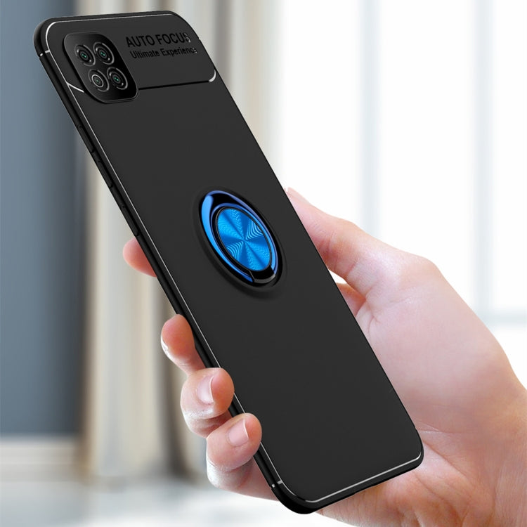 For Xiaomi Poco C3 Metal Ring Holder 360 Degree Rotating TPU Case