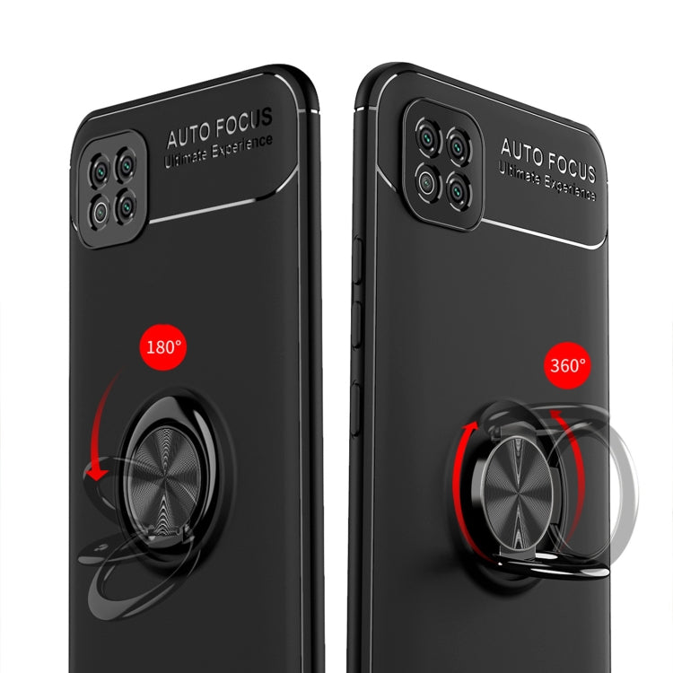 For Xiaomi Poco C3 Metal Ring Holder 360 Degree Rotating TPU Case