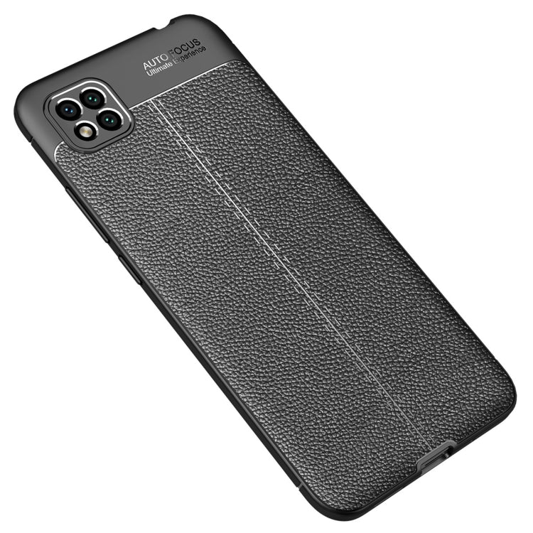 For Xiaomi Poco C3 Litchi Texture TPU Shockproof Case