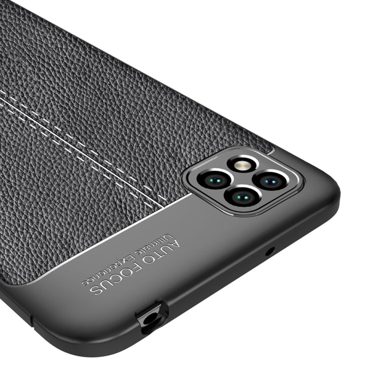 For Xiaomi Poco C3 Litchi Texture TPU Shockproof Case