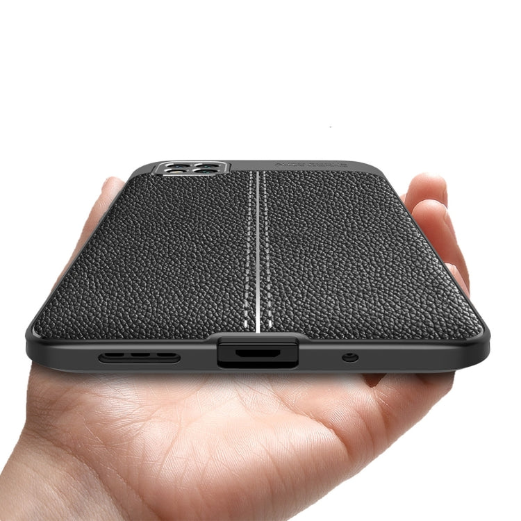 For Xiaomi Poco C3 Litchi Texture TPU Shockproof Case