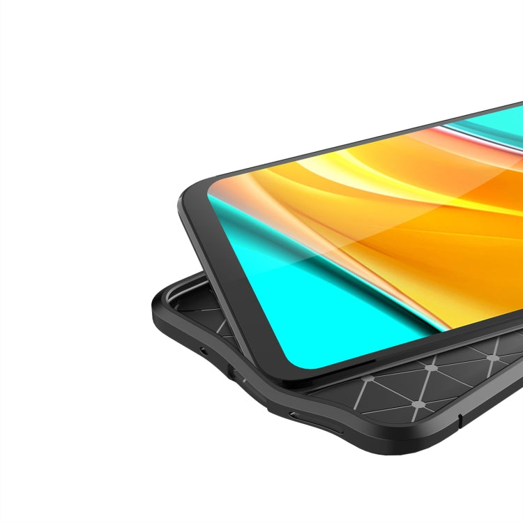 For Xiaomi Poco C3 Litchi Texture TPU Shockproof Case