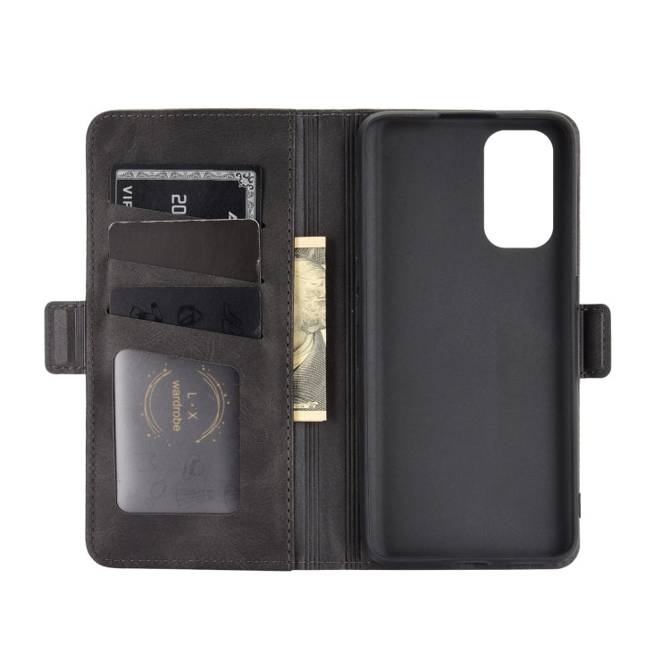 For OPPO Realme X7 Pro Dual-side Magnetic Buckle Horizontal Flip Leather Case with Holder & Card Slots & Wallet