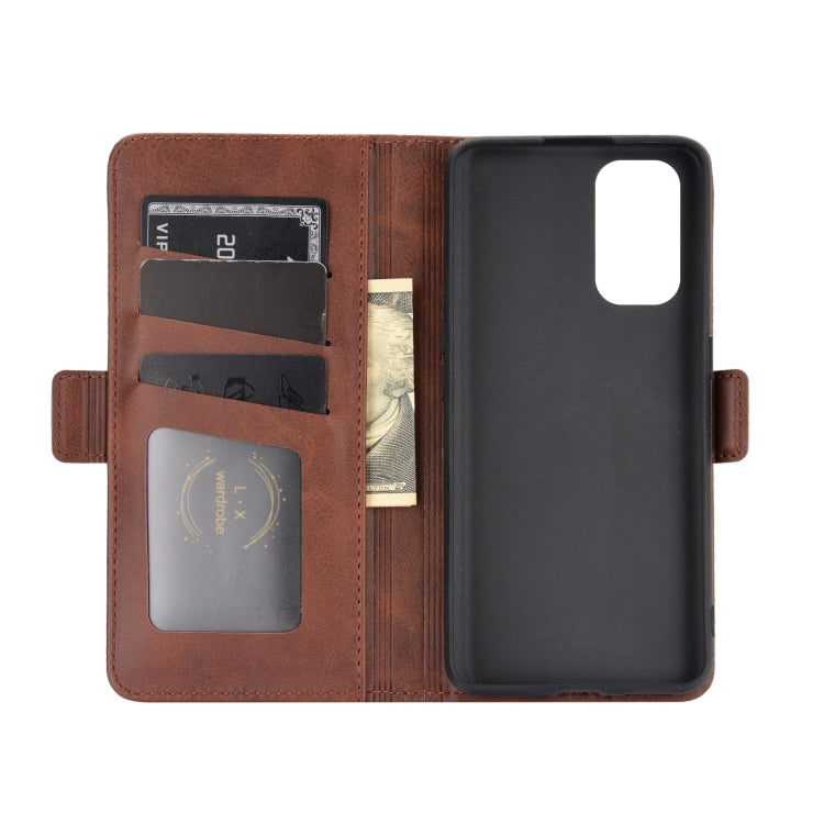 For OPPO Realme X7 Pro Dual-side Magnetic Buckle Horizontal Flip Leather Case with Holder & Card Slots & Wallet