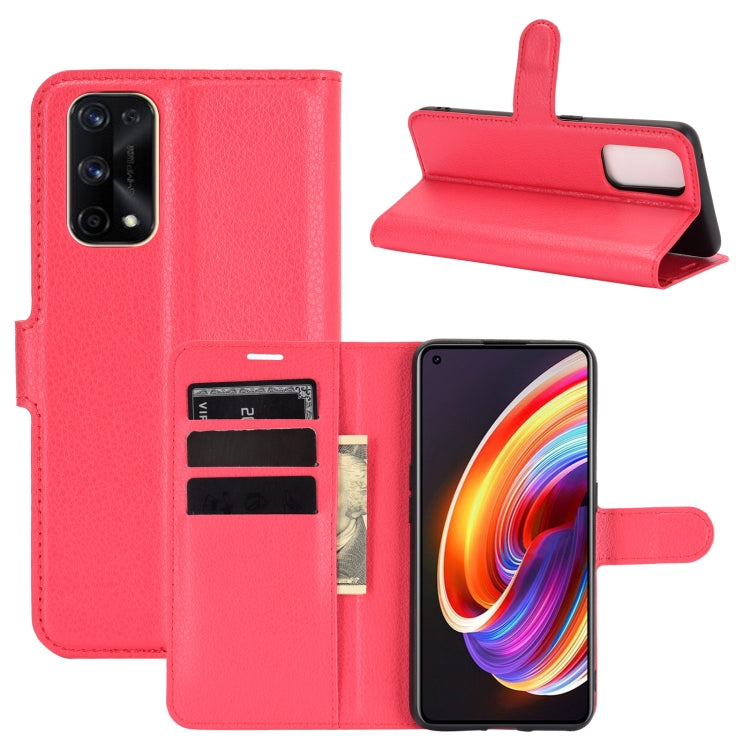 For OPPO Realme X7 Pro Litchi Texture Horizontal Flip Protective Case with Holder & Card Slots & Wallet