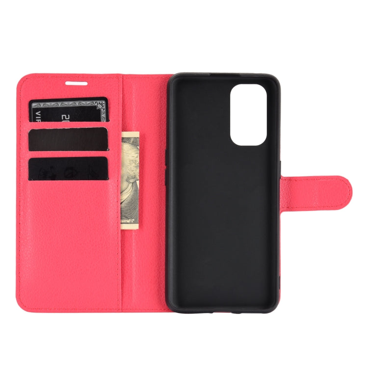 For OPPO Realme X7 Pro Litchi Texture Horizontal Flip Protective Case with Holder & Card Slots & Wallet