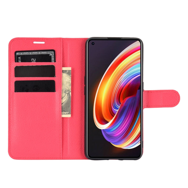 For OPPO Realme X7 Pro Litchi Texture Horizontal Flip Protective Case with Holder & Card Slots & Wallet