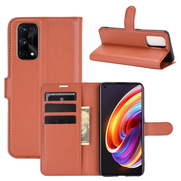 For OPPO Realme X7 Pro Litchi Texture Horizontal Flip Protective Case with Holder & Card Slots & Wallet
