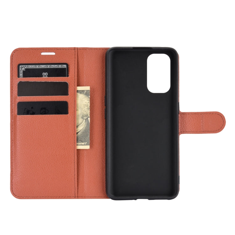 For OPPO Realme X7 Pro Litchi Texture Horizontal Flip Protective Case with Holder & Card Slots & Wallet