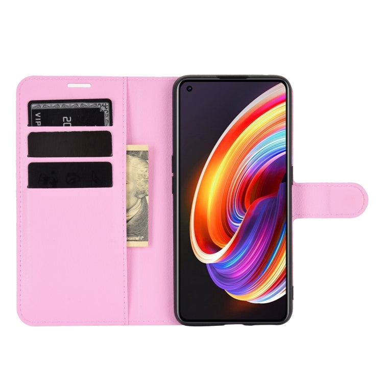 For OPPO Realme X7 Pro Litchi Texture Horizontal Flip Protective Case with Holder & Card Slots & Wallet