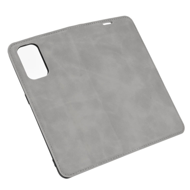 For Oppo Realme X7 Retro-skin Business Magnetic Suction Leather Case with Holder & Card Slots & Wallet