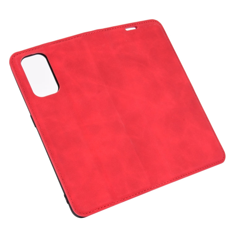 For Oppo Realme X7 Retro-skin Business Magnetic Suction Leather Case with Holder & Card Slots & Wallet