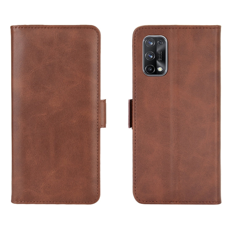 For Oppo Realme X7 Dual-side Magnetic Buckle Horizontal Flip Leather Case with Holder & Card Slots & Wallet