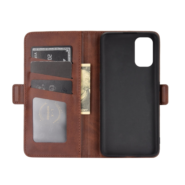 For Oppo Realme X7 Dual-side Magnetic Buckle Horizontal Flip Leather Case with Holder & Card Slots & Wallet