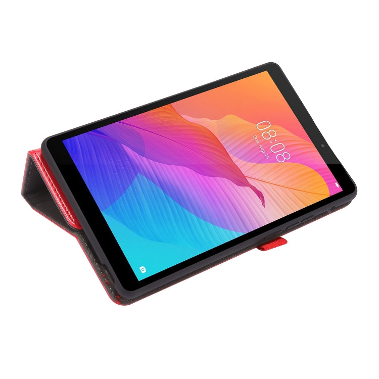 For Huawei MatePad T8 8.0 2-Folding Business Horizontal Flip PU Leather Case with Card Slots & Holder