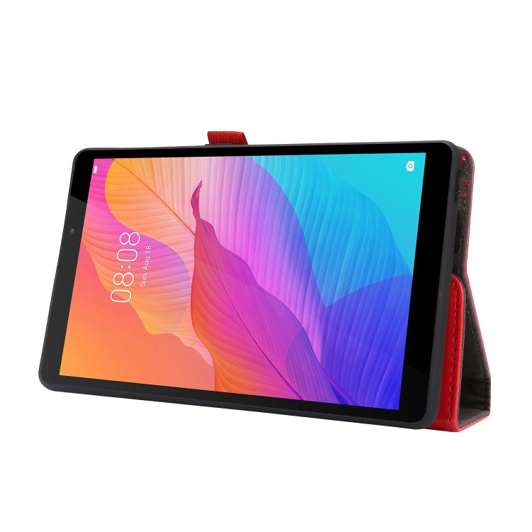 For Huawei MatePad T8 8.0 2-Folding Business Horizontal Flip PU Leather Case with Card Slots & Holder