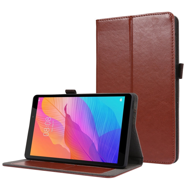 For Huawei MatePad T8 8.0 2-Folding Business Horizontal Flip PU Leather Case with Card Slots & Holder