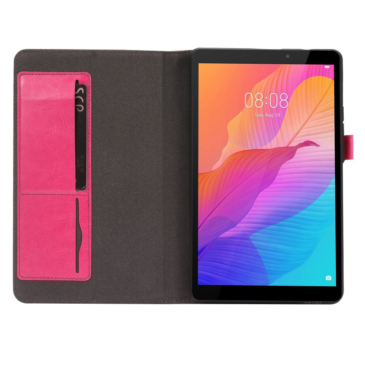 For Huawei MatePad T8 8.0 2-Folding Business Horizontal Flip PU Leather Case with Card Slots & Holder