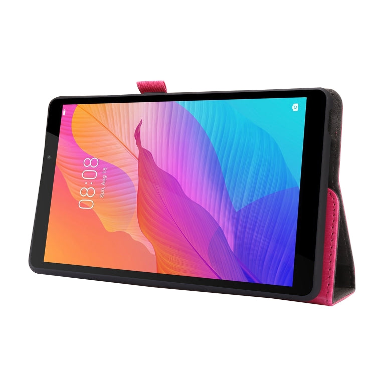 For Huawei MatePad T8 8.0 2-Folding Business Horizontal Flip PU Leather Case with Card Slots & Holder