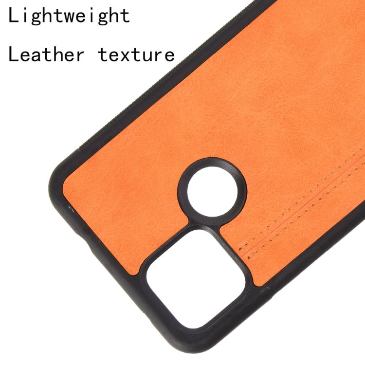 For Google Pixel 5 Shockproof Sewing Cow Pattern Skin PC + PU + TPU Case