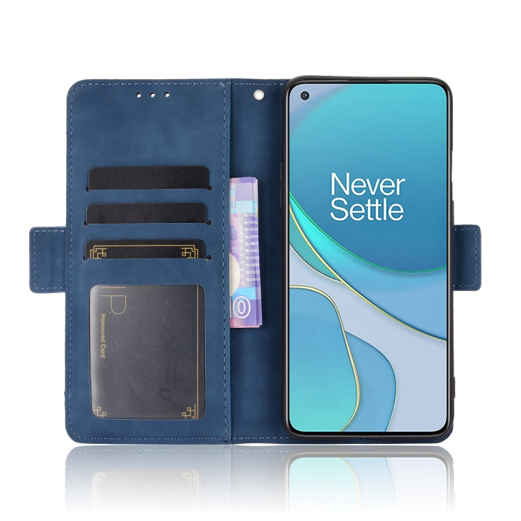 For OnePlus 8T Wallet Style Skin Feel Calf Pattern Leather Case with Separate Card Slot