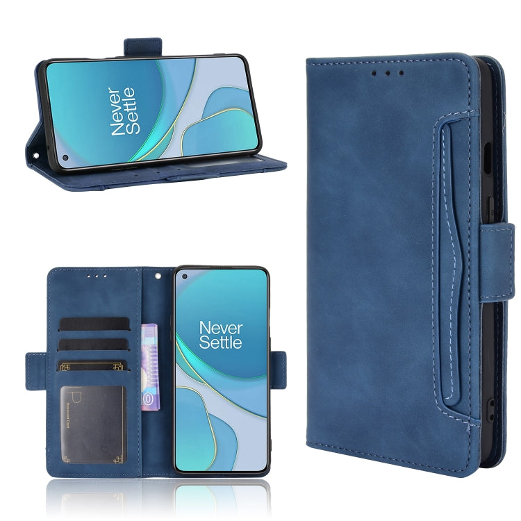 For OnePlus 8T Wallet Style Skin Feel Calf Pattern Leather Case with Separate Card Slot