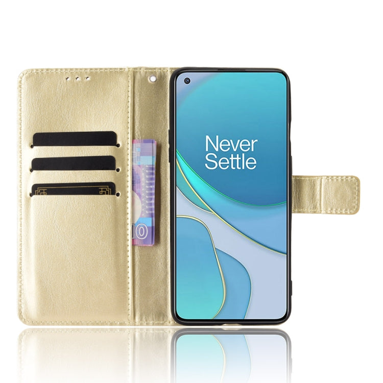 For OnePlus 8T Retro Crazy Horse Texture Horizontal Flip Leather Case with Holder & Card Slots & Photo Frame